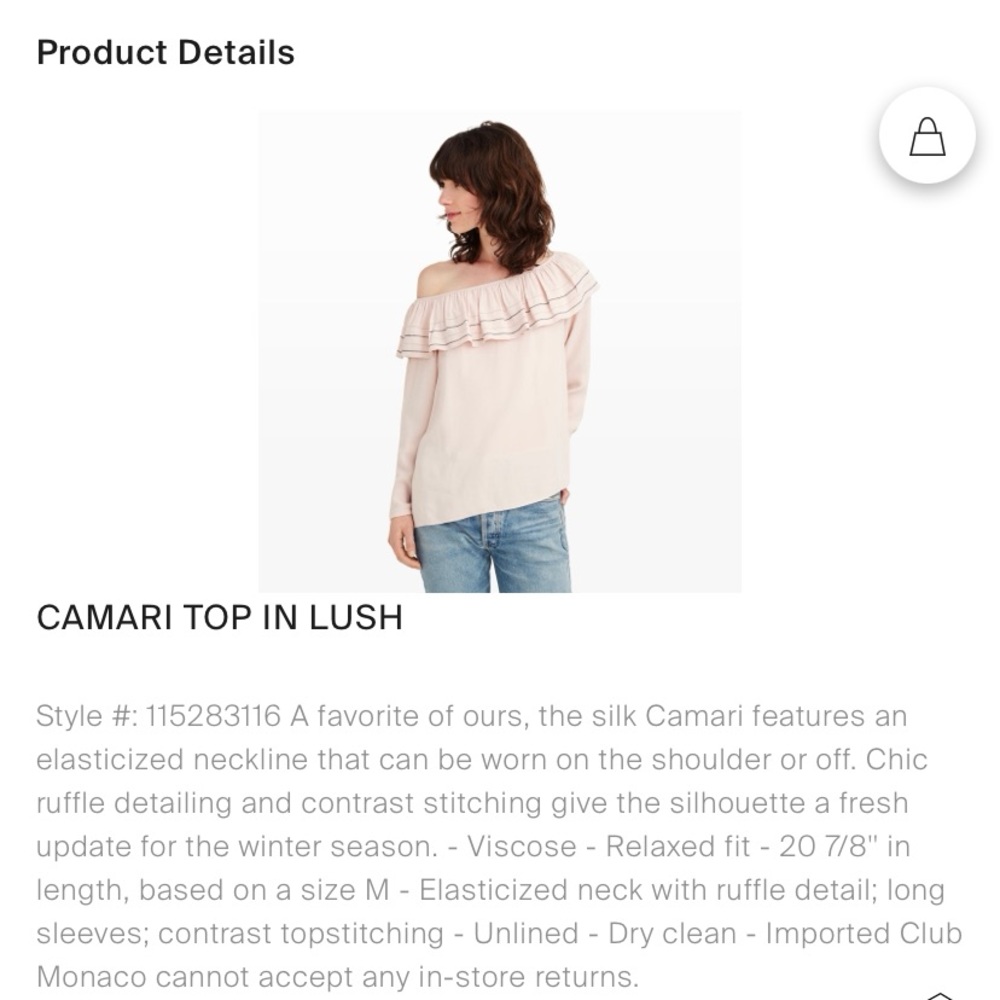 Women's Off-Shoulder Ruffle Blouse - Cream - Picture 5 of 8